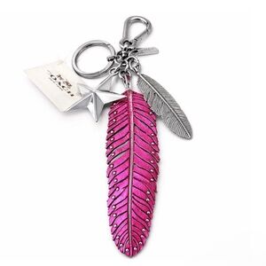 Coach Feather Bag Charm-NWT